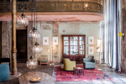 Showcasing Modern and antique furniture in a 19th century building in Berlin