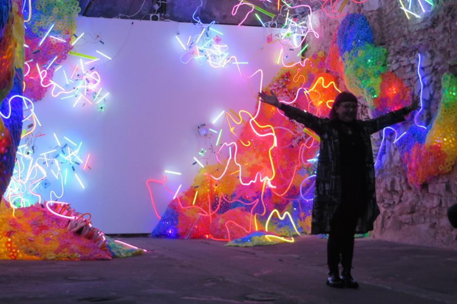 Installation von Adela Andea im Zentrum für Internationale Lichtkunst Unna